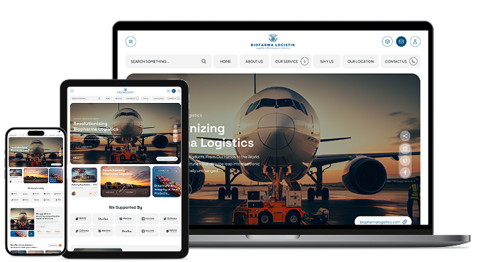website image on different devices