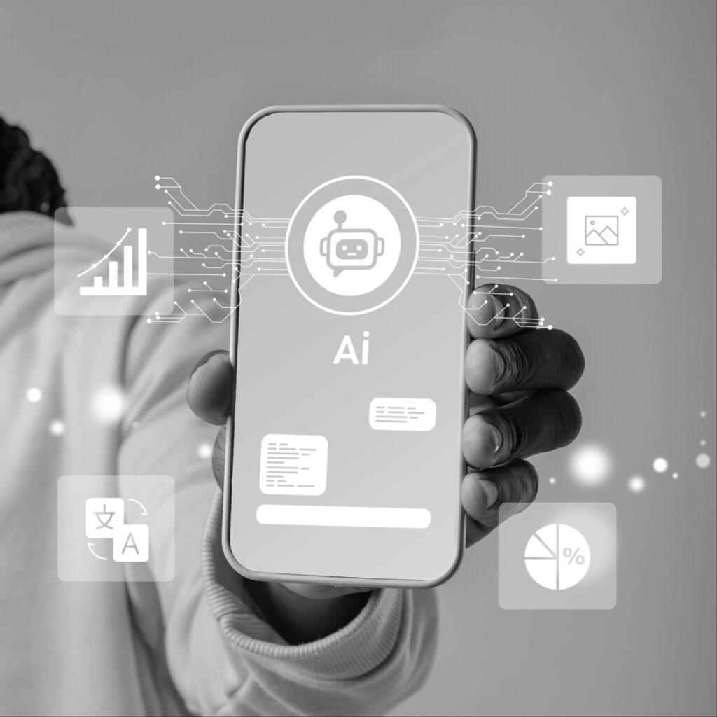 AI technology on a smartphone