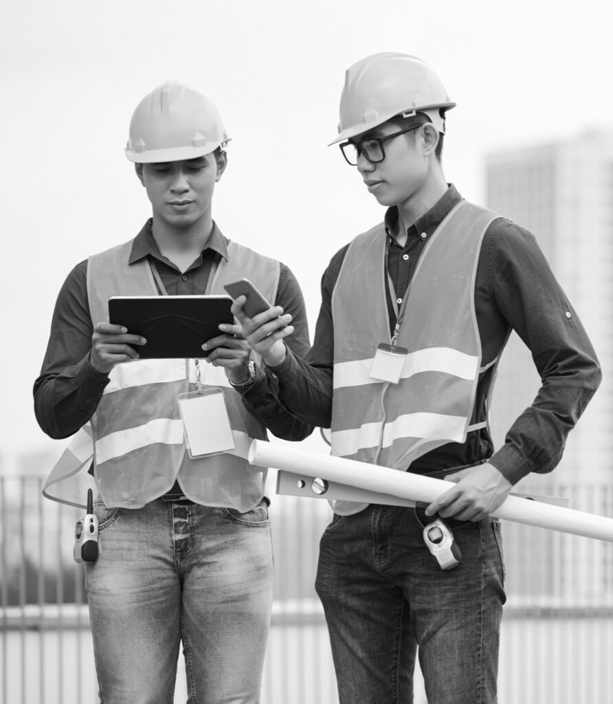 social media status checks on tablet and phone