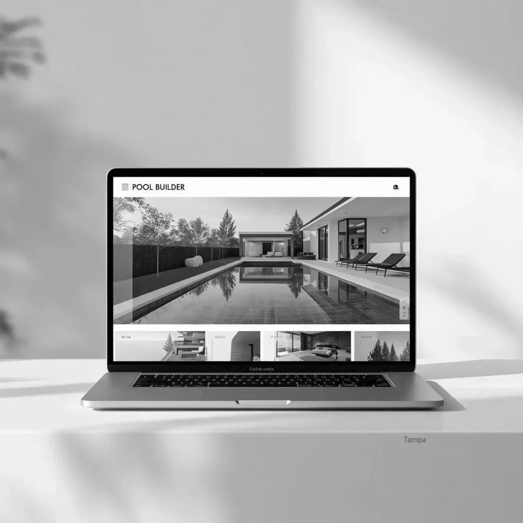 pool builder web design in Tampa
