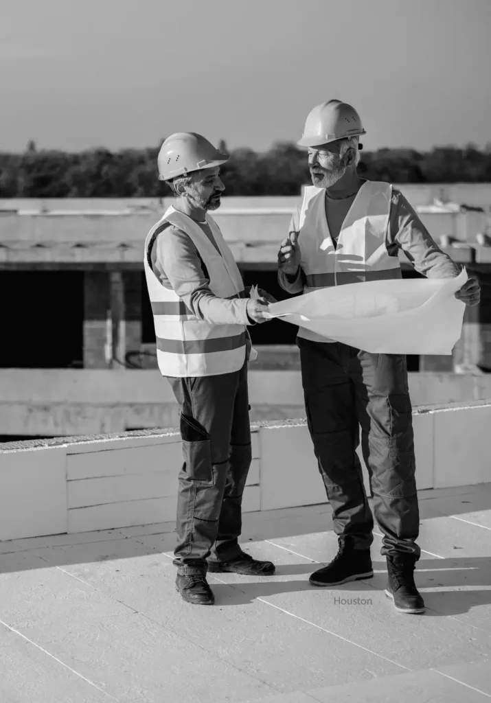 two contractors roofing plan Houston