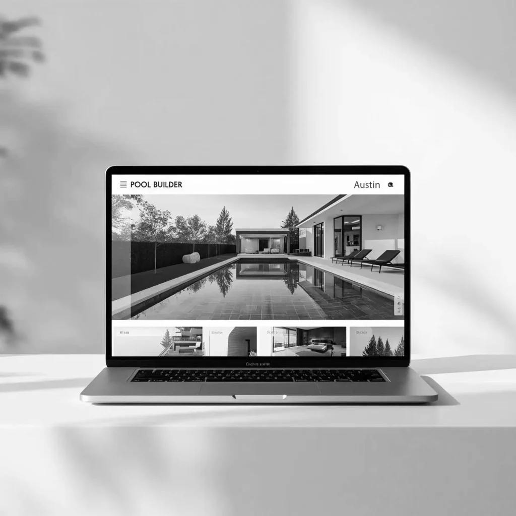 pool builder web design in Austin