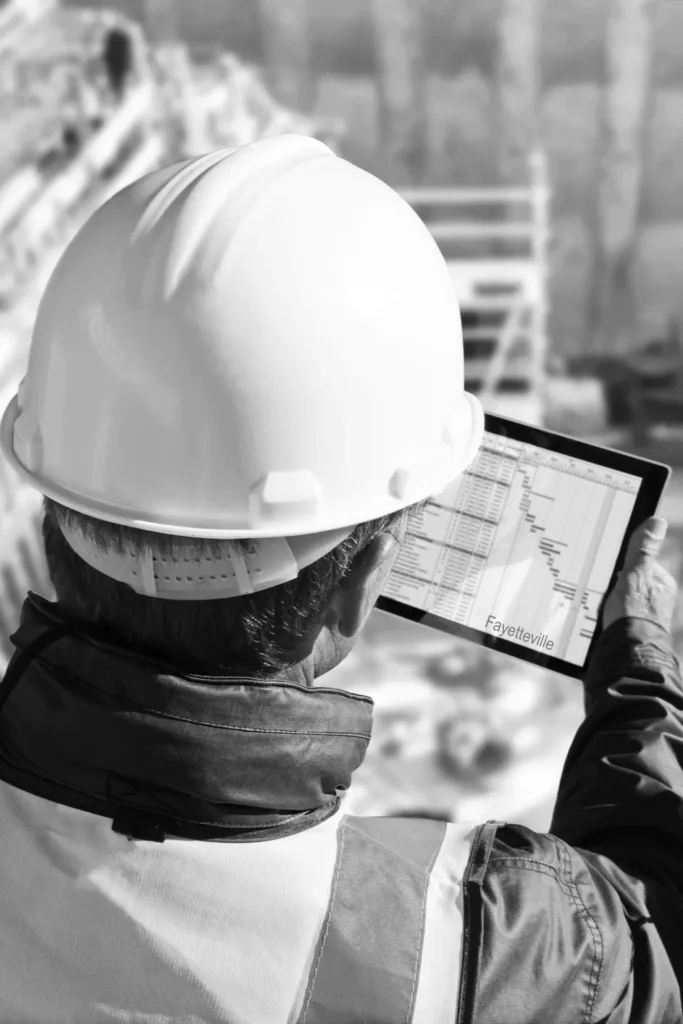 architect checking project leads Fayetteville