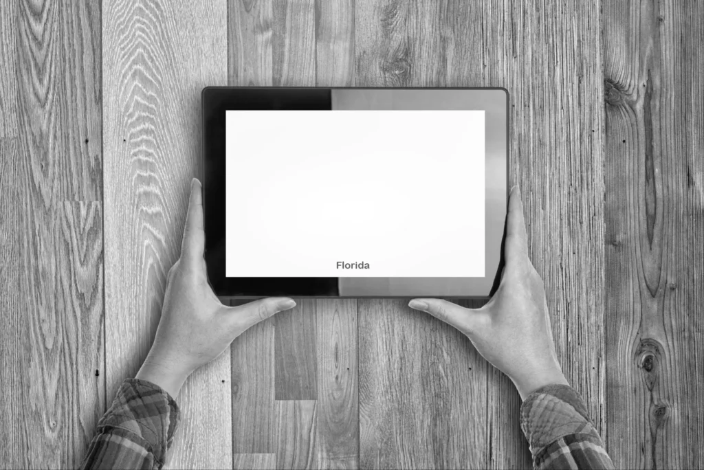 digital device on top of wooden floor florida
